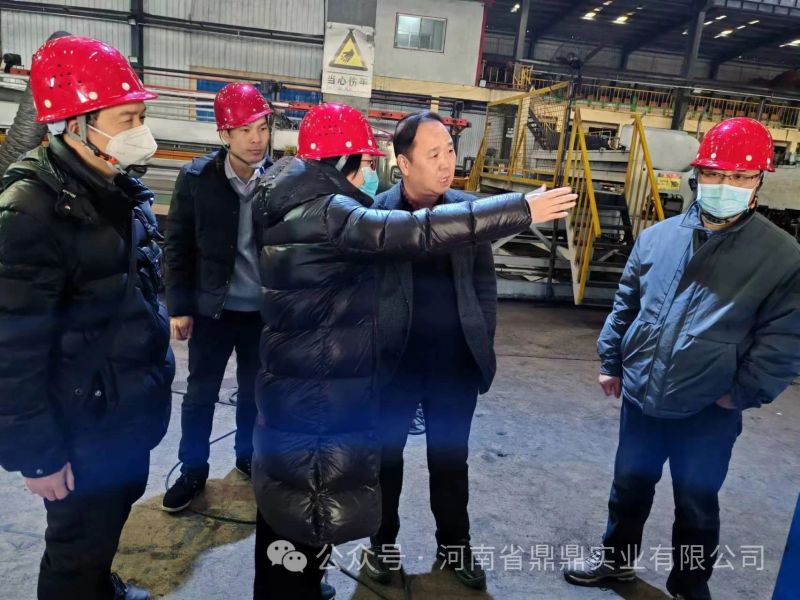 中國鐵道科學(xué)研究院集團(tuán)有限公司鐵道建筑研究所檢測(cè)主任薛豐蒞臨河南省鼎鼎實(shí)業(yè)有限公司調(diào)研