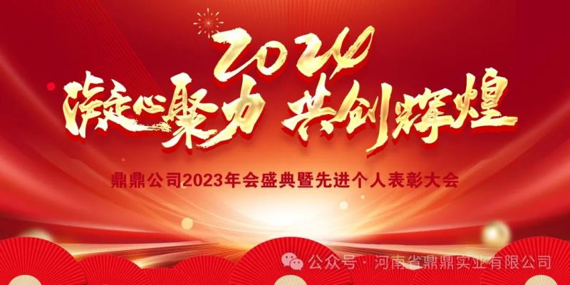 “接續(xù)奮斗譜新篇，砥礪前行啟新程”鼎鼎實(shí)業(yè)2023年年終總結(jié)大會(huì)暨2024年辭舊迎新年會(huì)晚宴圓 滿舉行
